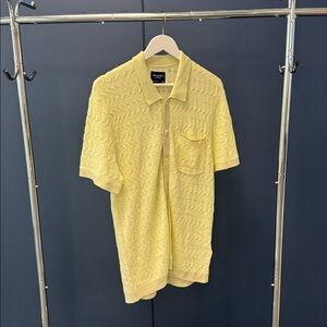 Abercrombie & Fitch Yellow Casual Button Down Shirt